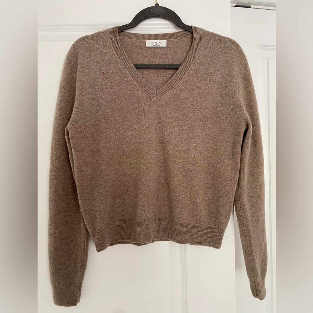 Aritzia Cashmere v-neck sweater